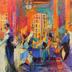 The Palace, San Francisco, 2021 (óleo sobre lienzo)