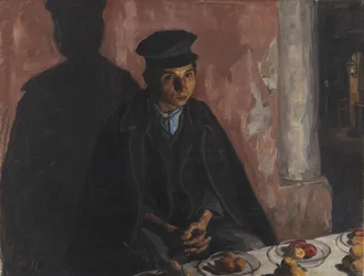 Un niño vendiendo frutas. Nápoles