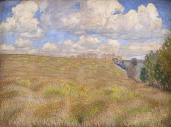 Un campo de centeno ondulante