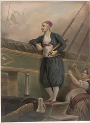 Un marinero griego a bordo de un barco, de un 