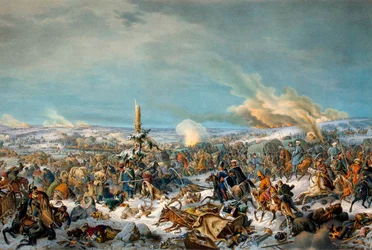Cruzando el Río Berezina, Rusia, 27 de noviembre de 1812, 1844