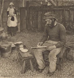 Un pescador en casa