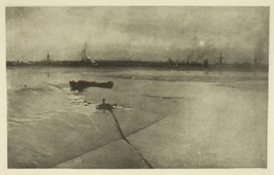 El último de la marea baja-Great Yarmouth desde Breydon
