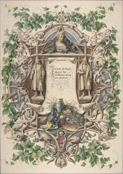 Homenaje de Artistas Bávaros al Rey Ludwig I, 1874