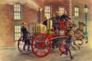 Camión de bomberos de Londres, c.1860