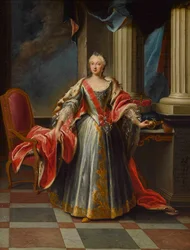 Retrato de María Ana Sofía de Sajonia 1728-1797, Electora de Baviera