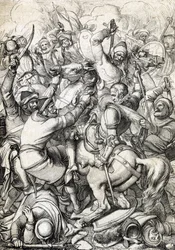 Rey Sebastián I de Portugal (1554-1578) capturado en la Batalla de Alcacer-Quibir (Ksar el-Kebir o Batalla de los Tres Reyes) el 4/08/1578 en Marruecos (King Sebastian I of Portugal capture at The Battle of Ksar El Kebir (Battle of Three Kings or Alcacer Q