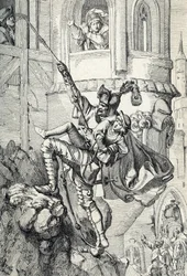 Prinzenraub: Secuestro de los príncipes Ernesto y Alberto, hijos de Federico II de Sajonia en julio de 1455 por el caballero Kunz von Kaufungen (Kunz secuestró a Federico de Sajonia dos hijos, Ernesto y Alberto, del castillo de Altenburg en lo que se llamó