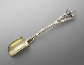Cuchara de queso, c. 1871-1880