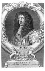 Carlos II (1630-85) Rey de Gran Bretaña e Irlanda desde 1660, grabado por George Vertue (1684-1756) 1736