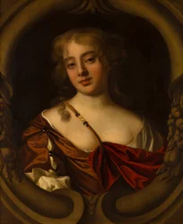 Retrato de Mrs. Bridgeman de Devonshire, c.1638-80 (óleo sobre lienzo)