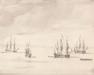 Hombres de guerra frente a Sheerness