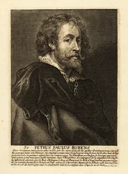 Retrato de Sir Peter Paul Rubens, artista y diplomático flamenco