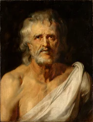 Retrato de busto del filósofo Séneca