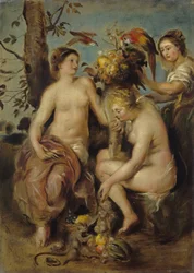 Ceres y las ninfas, copia según el cuadro de Rubens en Madrid