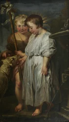 Cristo y Juan el Bautista como Niños