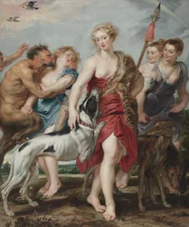 Diana y sus ninfas partiendo a la caza, c.1615