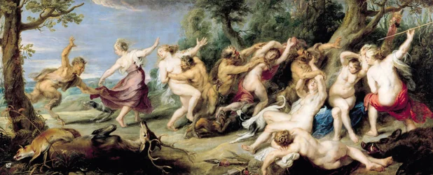 Diana y sus Ninfas Sorprendidas por Faunos