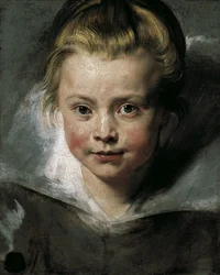 Holandés: Portret van Clara Serena Rubens (1611-1623) Retrato de Clara Serena Rubens, hija del artista