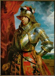Emperador Maximiliano I, c.1618 (pintura sobre madera de roble)