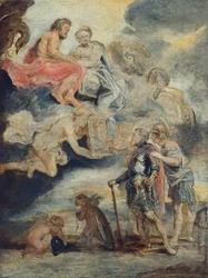 Enrique IV recibe el retrato de María de Médici (boceto para el ciclo de María de Médici)