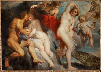 Ixión, rey de los lapitas, engañado por Juno (pintura sobre lienzo)