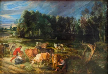 Paisaje con ganado