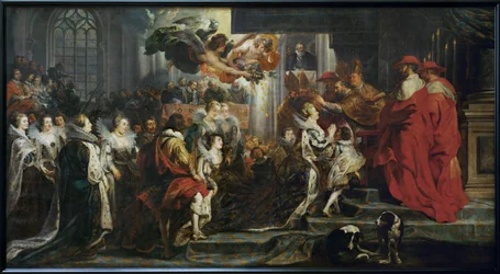 Coronación de María de Médicis en Saint-Denis