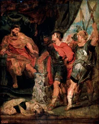 Mucio Escévola ante Porsena, 1630s