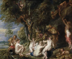 Ninfas y sátiros, c. 1615