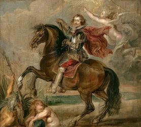 Retrato del Duque de Buckingham a caballo. 1625