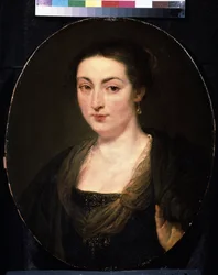 Retrato de Isabella Brant (1591-1626) (Retrato de Isabella Brant). Pintura de Peter Paul (Pierre-Paul) Rubens (o Peter Paul o Petrus Paulus) (1577-1640). Óleo sobre tabla, 60 x 49 cm, hacia 1615-1620. Arte flamenco, estilo barroco. Museo de Bellas Artes de