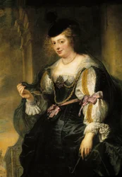 Retrato de Helene Fourment en el carruaje (detalle)