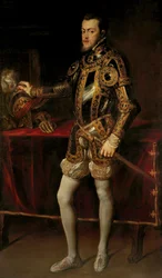Retrato de Felipe II, Rey de España, cuando Príncipe, c.1628-29