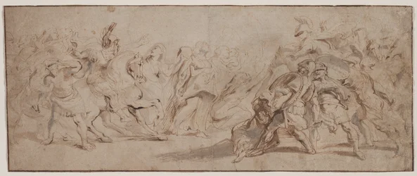 Reconciliación de los Romanos y los Sabinos, c. 1632-35