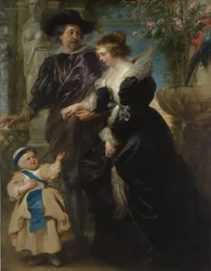 Rubens, su esposa Helena Fourment y su hijo Frans