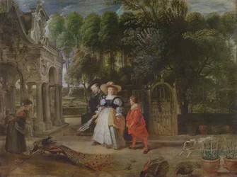 Rubens y Helene Fourment (1614-73) en el jardín