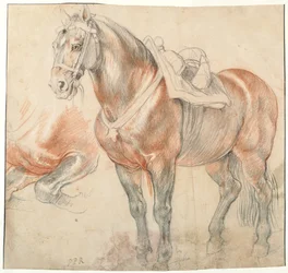 Caballo ensillado, c. 1616-1618