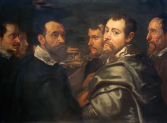 Autorretrato en el círculo de amigos mantuanos