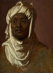 Estudio para Baltasar, c.1609-11 (óleo sobre papel colocado sobre tabla)