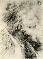 Estudio para la cabeza de un anciano, 1913