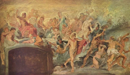 El consejo de los dioses (boceto para el ciclo de los Médici) n.º 14