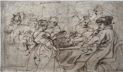 El festín de Herodes (recto)