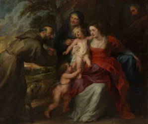 La Sagrada Familia con San Francisco y Santa Ana y el Niño San Juan Bautista, 1630s