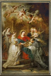 La Virgen se aparece a San Ildefonso