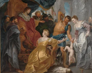 El juicio de Salomón, c.1617
