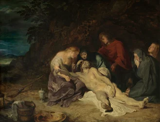 La lamentación sobre Cristo muerto (óleo sobre lienzo)
