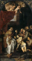 La última comunión de san Francisco, 1619