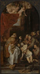 La última comunión de san Francisco de Asís
