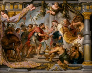 El encuentro de Abraham y Melquisedec, c. 1626
